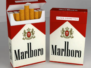 タバコのパック 3Dモデル