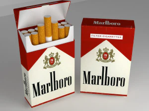 タバコのパック 3Dモデル