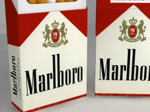 タバコのパック 3Dモデル