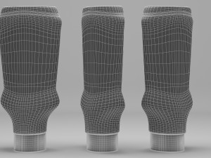 ketchup mayo mustard bottle 3D Model
