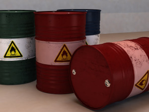 metal barrel 3D Модель
