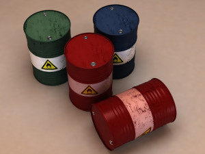 metal barrel 3D Модель