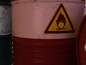 금속 배럴 3D 모델