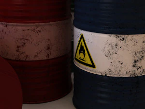 금속 배럴 3D 모델