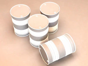 금속 배럴 3D 모델