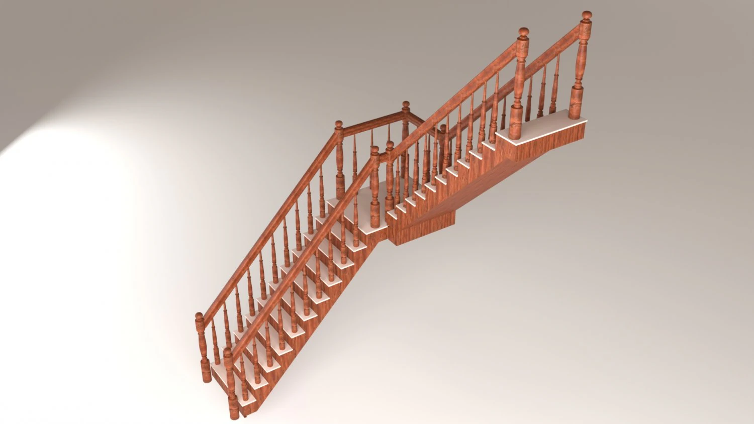 stairs 3D Model .c4d .max .obj .3ds .fbx .stl .blend 