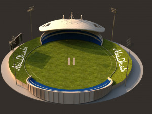 abu dhabi cricket stadium 3D Model
