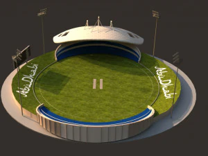 abu dhabi cricket stadium 3D Model