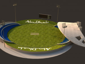 abu dhabi cricket stadium 3D Model