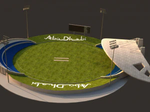 abu dhabi cricket stadium 3D Model