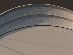 abu dhabi cricket stadium 3D Model