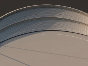 abu dhabi cricket stadium 3D Model