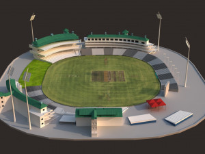 newzealand cricket stadium 3D Model