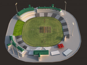newzealand cricket stadium Modelo 3D