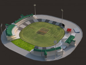 newzealand cricket stadium Modelo 3D