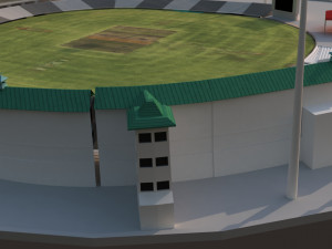 newzealand cricket stadium Modelo 3D