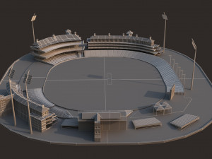 newzealand cricket stadium Modelo 3D