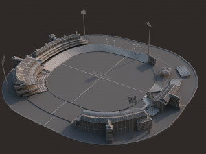 newzealand cricket stadium Modelo 3D