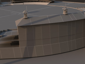 newzealand cricket stadium Modelo 3D