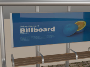 bus stop Model 3D