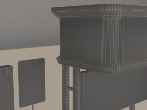 bus stop Model 3D