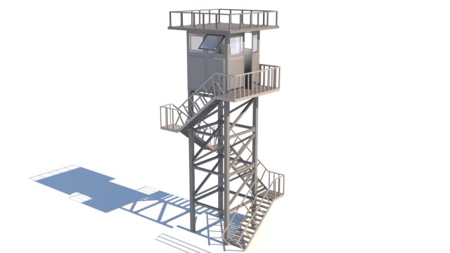 army post Modelo 3D .c4d .max .obj .3ds .fbx .stl .blend 