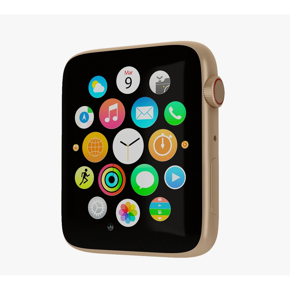 apple watch 3D Model .c4d .max .obj .3ds .fbx .stl .blend 