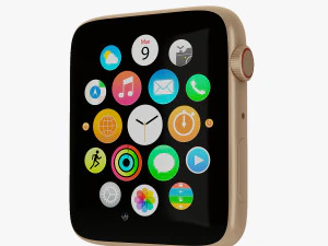 orologio della mela Modello 3D