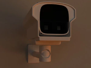 kamera telewizji przemysłowej Model 3D