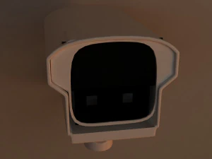 kamera telewizji przemysłowej Model 3D