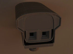 kamera telewizji przemysłowej Model 3D