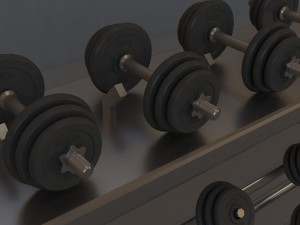 dumble and stand 3D Модель