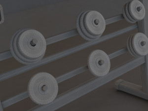 dumble and stand 3D Модель