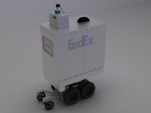 delivery robot 3D मॉडल