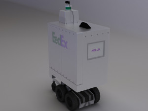 delivery robot 3D मॉडल
