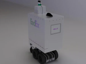 robot di consegna Modello 3D