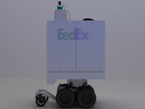 delivery robot 3D मॉडल