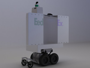 delivery robot 3D मॉडल