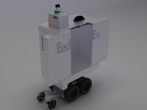 delivery robot 3D मॉडल