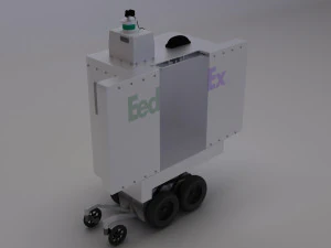 robot di consegna Modello 3D