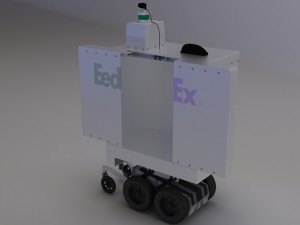 delivery robot 3D मॉडल