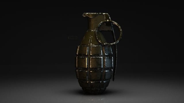 hand gernade 3D 모델 .c4d .max .obj .3ds .fbx .stl .blend 