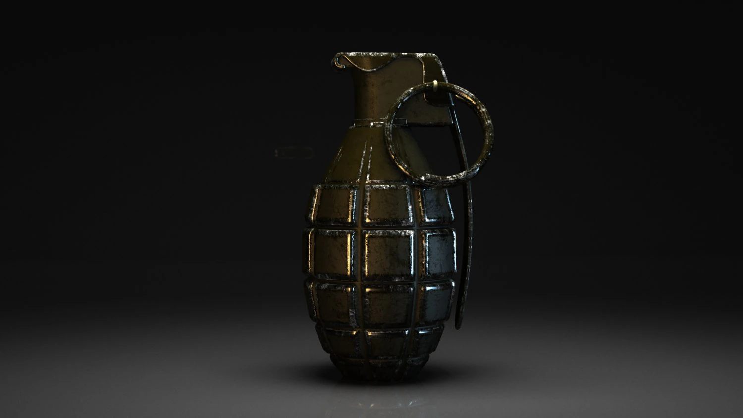 grenade &agrave; main Modèle 3D .c4d .max .obj .3ds .fbx .stl .blend 
