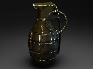 grenade &agrave; main Modèle 3D