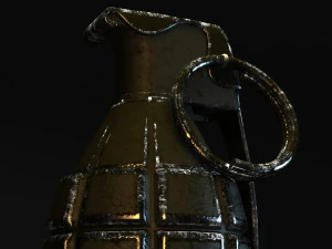 grenade &agrave; main Modèle 3D