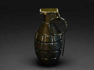 grenade &agrave; main Modèle 3D