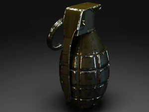 grenade &agrave; main Modèle 3D