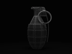 grenade &agrave; main Modèle 3D