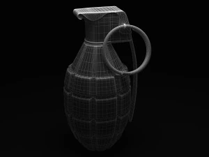 grenade &agrave; main Modèle 3D