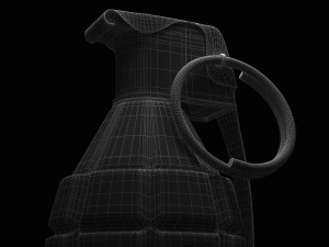 grenade &agrave; main Modèle 3D